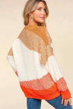 Haptics Color Block Long Sleeve Sweater - Trendsi - Flyclothing LLC