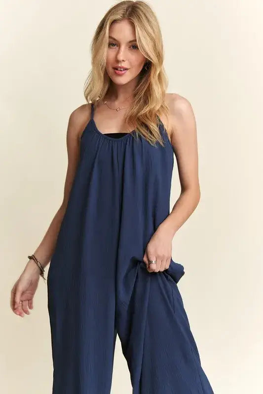 ADORA Wide Leg Casual Cami Jumpsuit - Trendsi - Flyclothing LLC