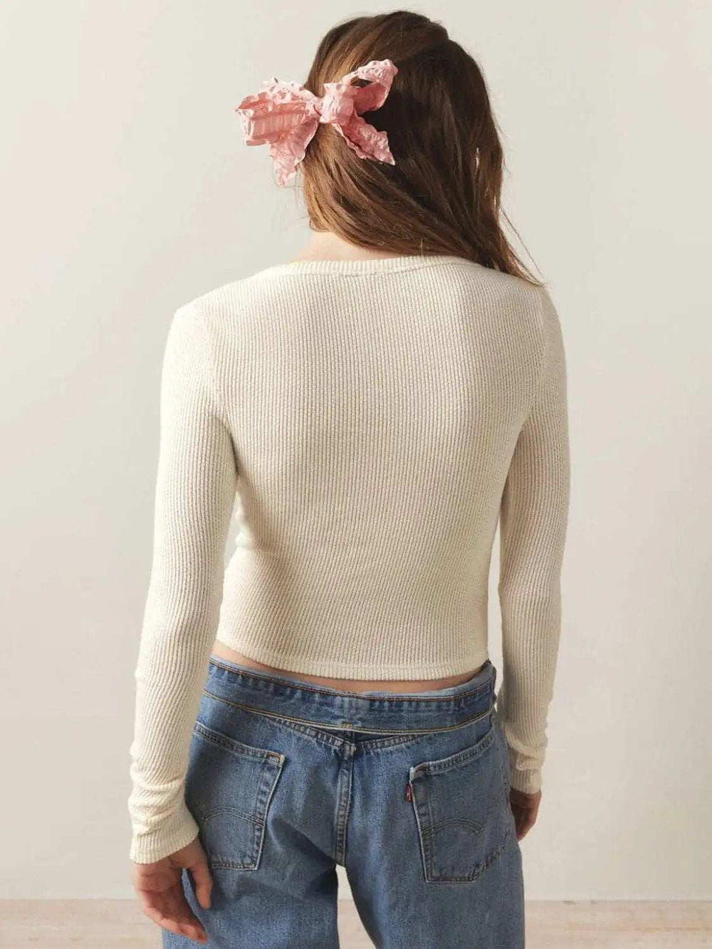 Notched Long Sleeve T-Shirt - Trendsi - Flyclothing LLC