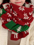 Christmas Reindeer Knitted Scarf - Trendsi - Flyclothing LLC