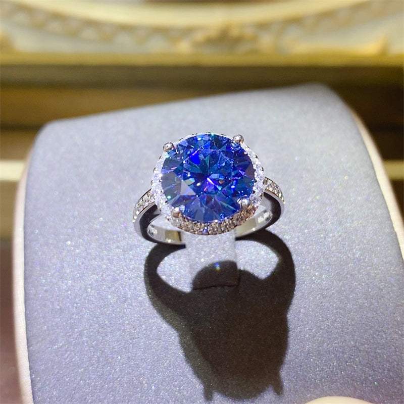 5 Carat Moissanite 925 Sterling Silver Ring - Trendsi - Flyclothing LLC