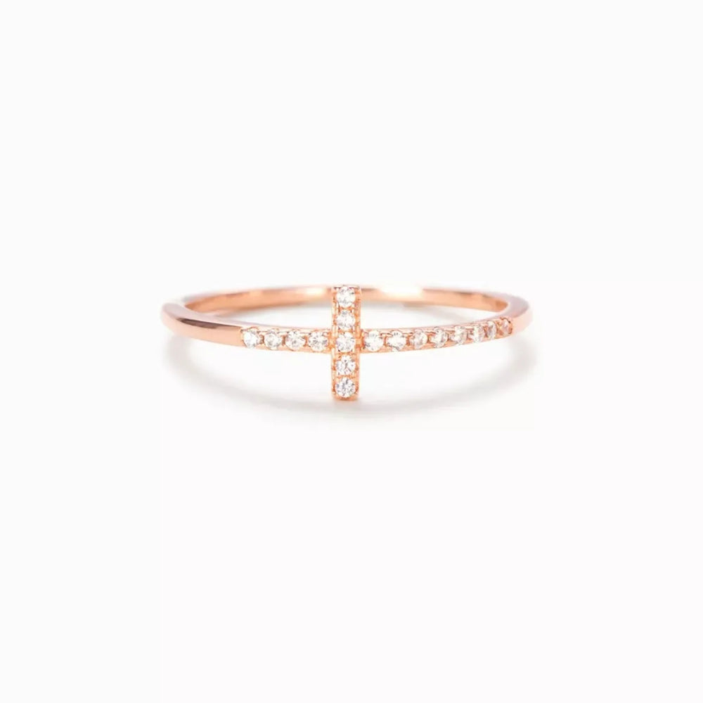 925 Sterling Silver Cross Ring - Trendsi - Flyclothing LLC