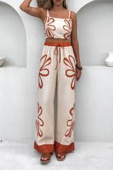 Smocked Square Neck Cami and Pants Set - Trendsi - Flyclothing LLC