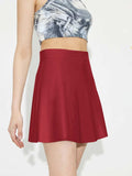 Ruched Mini Skirt with Zipper - Trendsi - Flyclothing LLC
