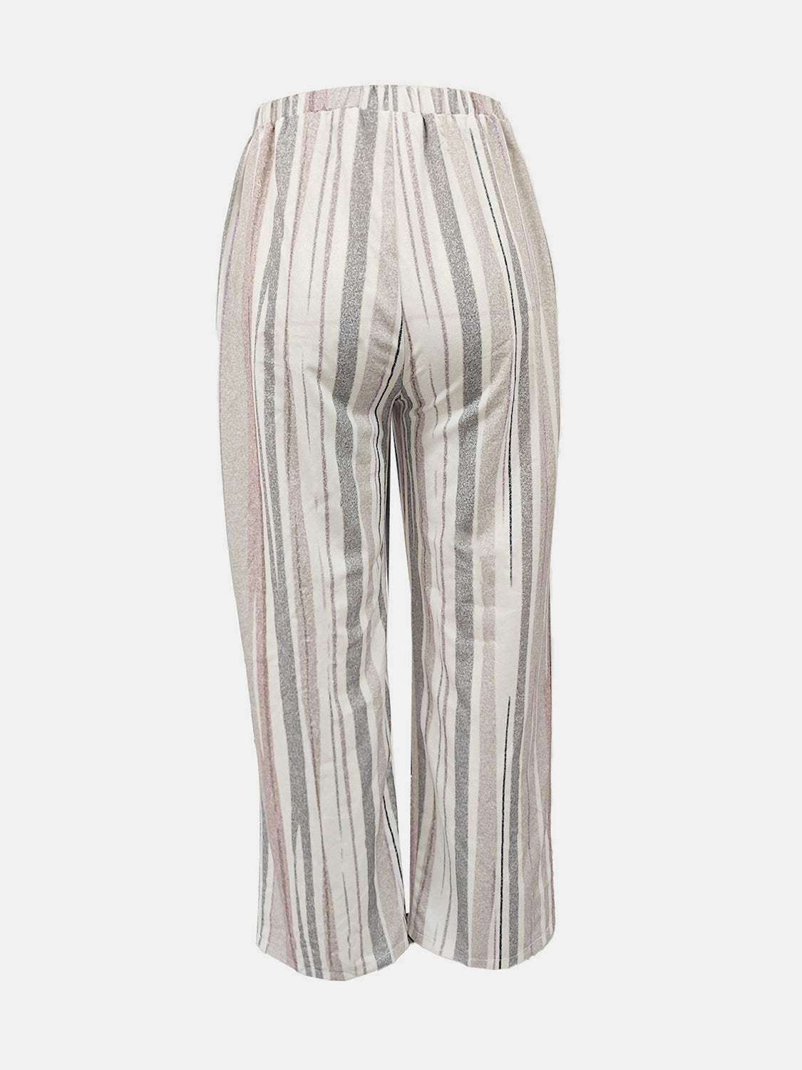 Striped Pants with Pockets - Trendsi - Flyclothing LLC