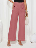 High Waist Wide Leg Pants - Trendsi - Flyclothing LLC