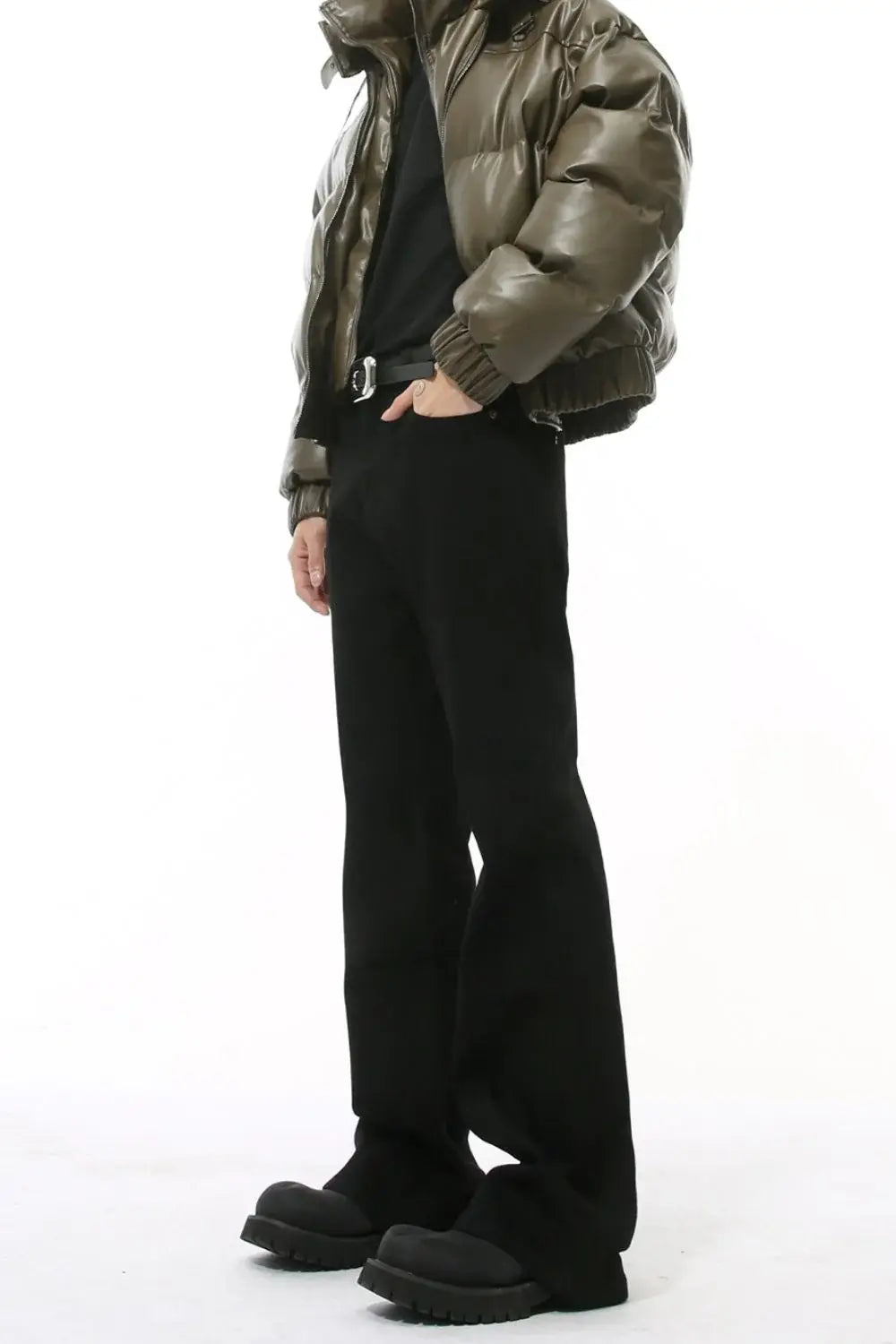 High Waist Jeans with Pockets - Trendsi - Flyclothing LLC