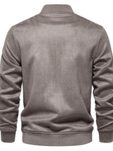Men's Baseball Collar Snap Down Jacket - Trendsi - Flyclothing LLC