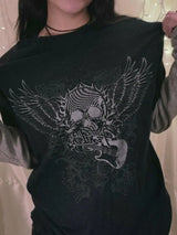 Graphic Round Neck Short Sleeve T-Shirt - Trendsi - Flyclothing LLC