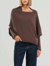 Boat Neck Long Sleeve Sweater - Trendsi - Flyclothing LLC