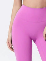 Millennia High Rise Wide Waistband Active Shorts - Trendsi - Flyclothing LLC