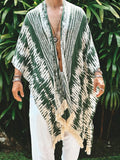 Men's Full Size Fringe Open Front Cover-Up Plus Size - Trendsi