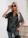 Button Down Short Sleeve Shirt - Trendsi - Flyclothing LLC