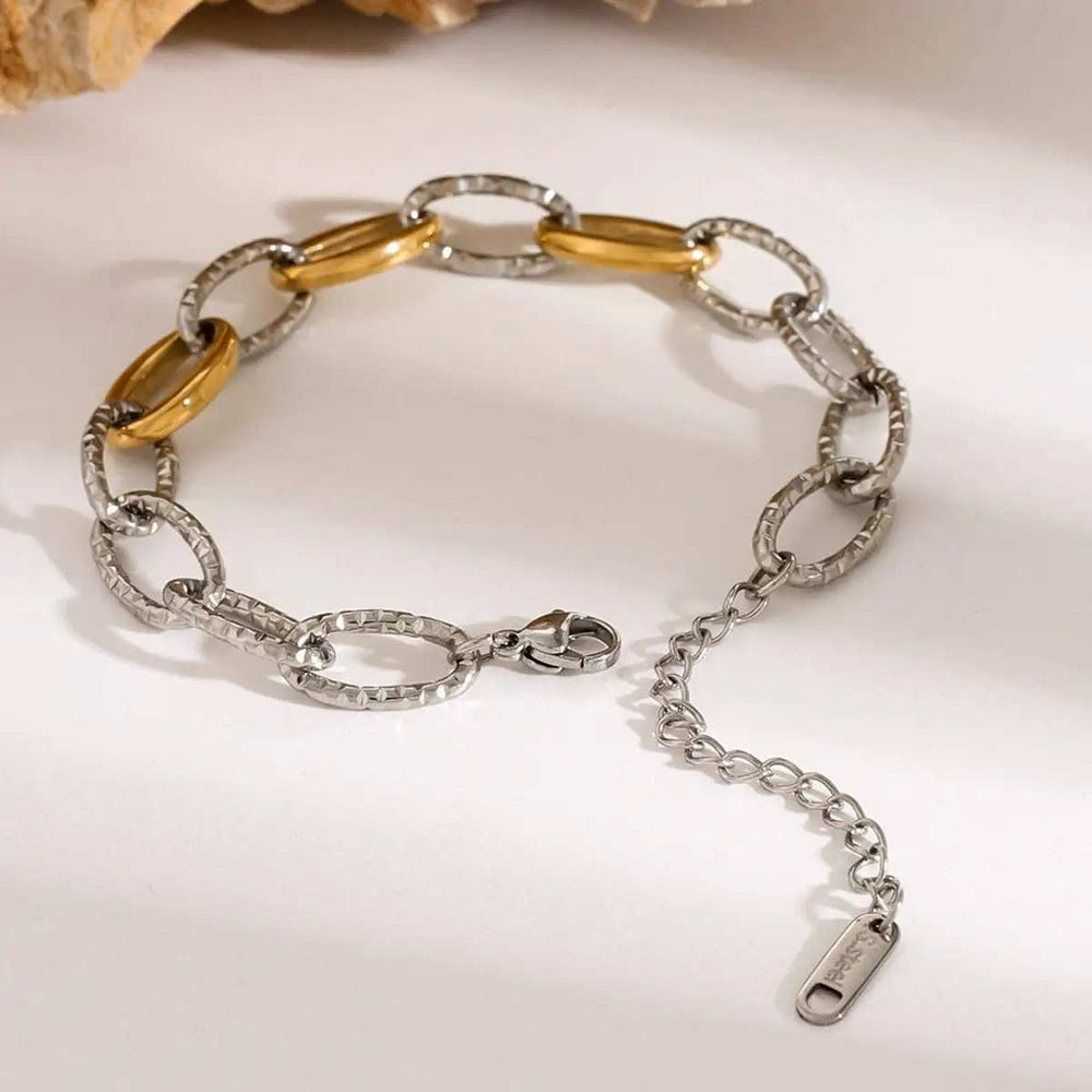 18K Gold-Plated Stainless Steel Bracelet - Trendsi - Flyclothing LLC