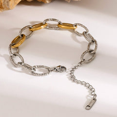 18K Gold-Plated Stainless Steel Bracelet - Trendsi