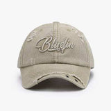 Embroidered Letter Cotton Baseball Cap - Trendsi - Flyclothing LLC