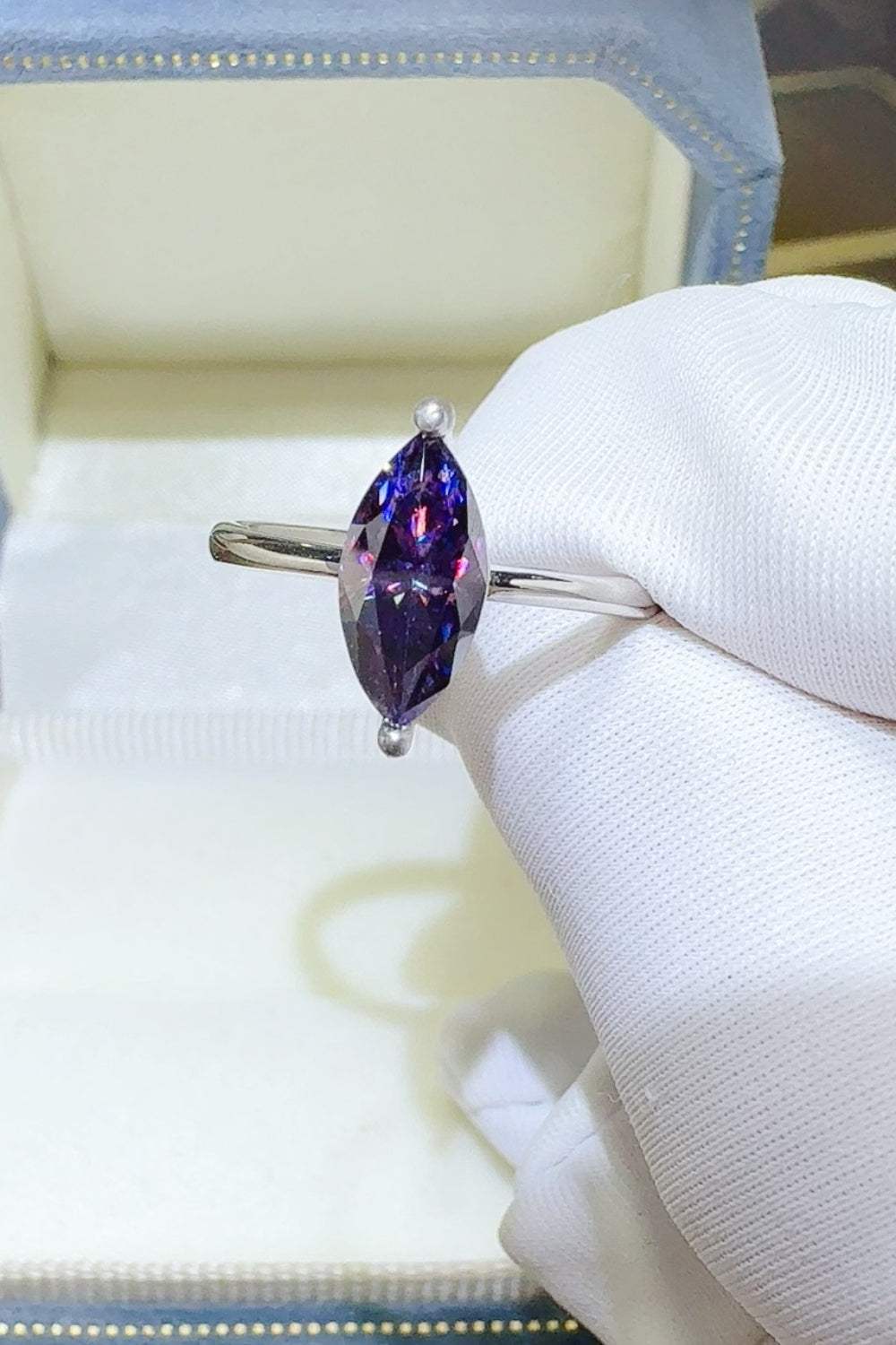 2 Carat Moissanite 925 Sterling Silver Ring - Trendsi - Flyclothing LLC