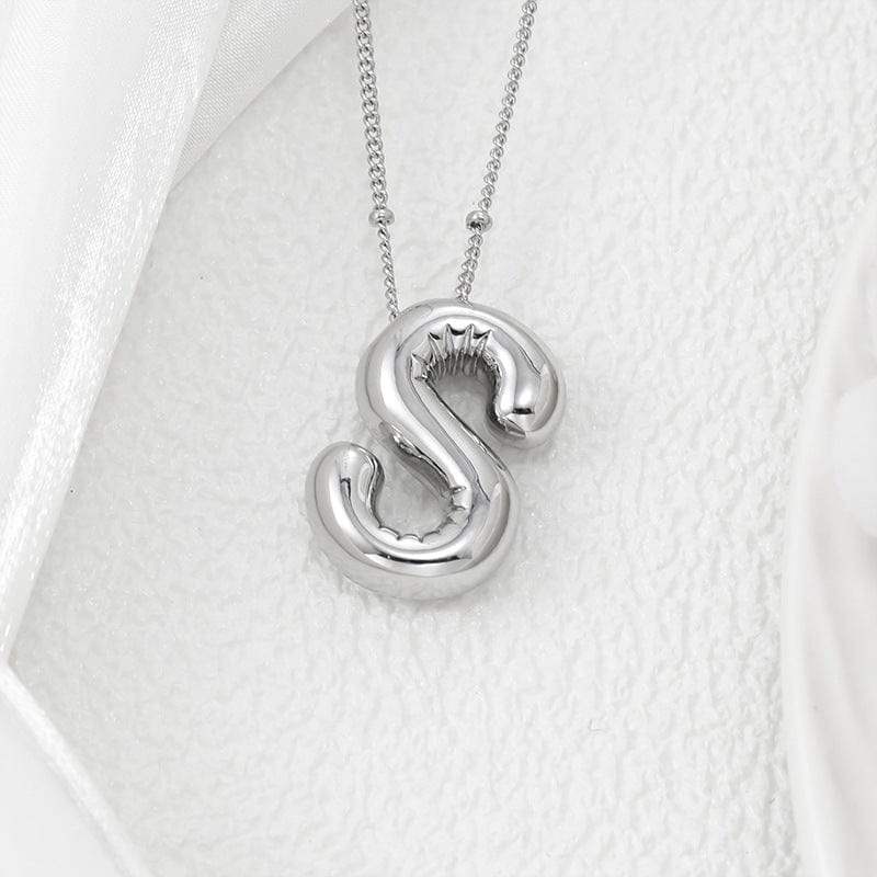 Copper Bubble Letter Pendant Necklace - Trendsi - Flyclothing LLC