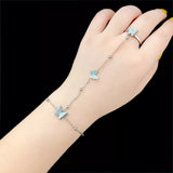 Butterfly Charm Finger Bracelet - Trendsi - Flyclothing LLC
