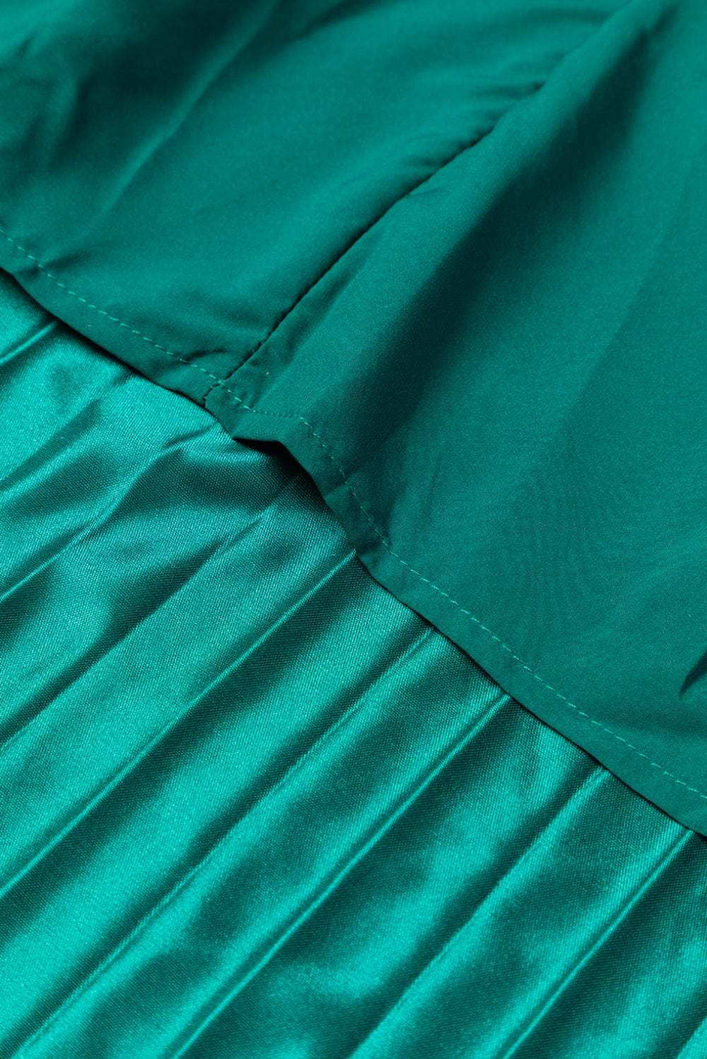 Elastic Waist Pleated Midi Skirt - Trendsi - Flyclothing LLC