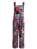 Plus Size Printed Wide Leg Jumpsuit - Trendsi - Flyclothing LLC