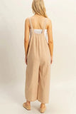 HYFVE Textured Wide Leg Overall - Trendsi