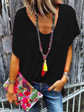 Full Size Scoop Neck Short Sleeve T-Shirt - Trendsi - Flyclothing LLC