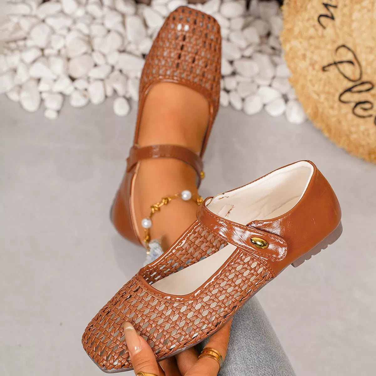 Square Toe Slip-Ons - Trendsi - Flyclothing LLC