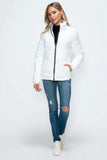 How Dare U Pocketed Zip Up Puffer Jacket with Removable Hood - Trendsi - Flyclothing LLC