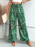 Printed Wide Leg Pants - Trendsi - Flyclothing LLC