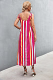Striped Scoop Neck Cami Dress - Trendsi