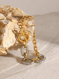 18K Gold-Plated Stainless Steel Chain Bracelet - Trendsi - Flyclothing LLC