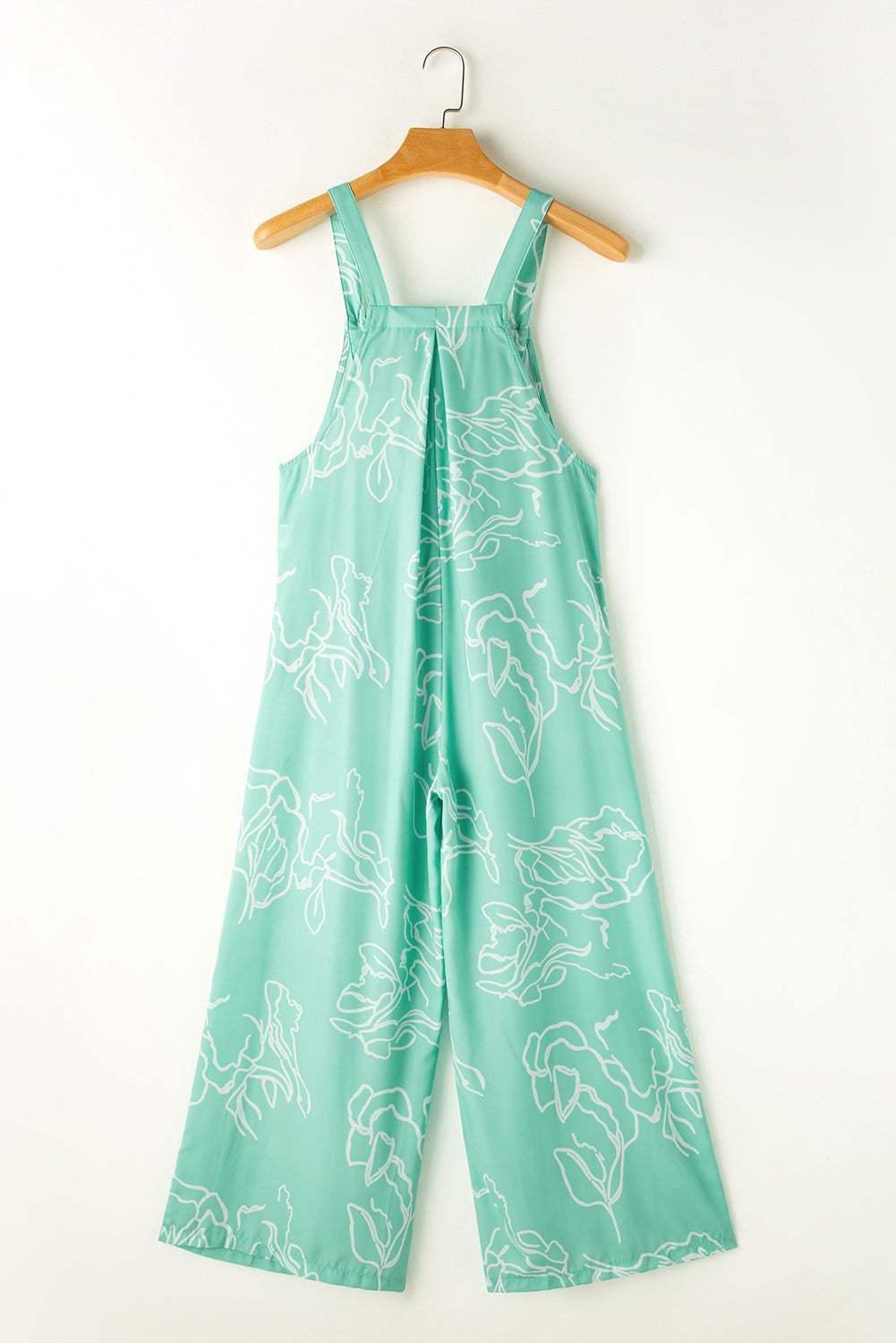 Printed Wide Strap Jumpsuit - Trendsi - Flyclothing LLC