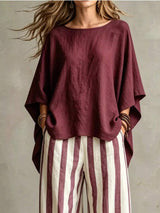 Full Size Solid Color Top and Pants Set Plus Size - Trendsi - Flyclothing LLC