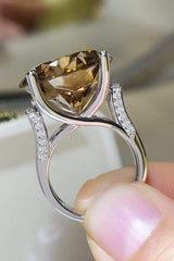 20 Carat Moissanite 925 Sterling Silver Ring - Trendsi - Flyclothing LLC