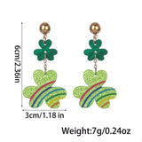 Lucky Clover Dangle Earrings - Trendsi - Flyclothing LLC