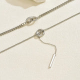 Double Layered Chain Y-Shaped Pendant Necklace - Trendsi - Flyclothing LLC