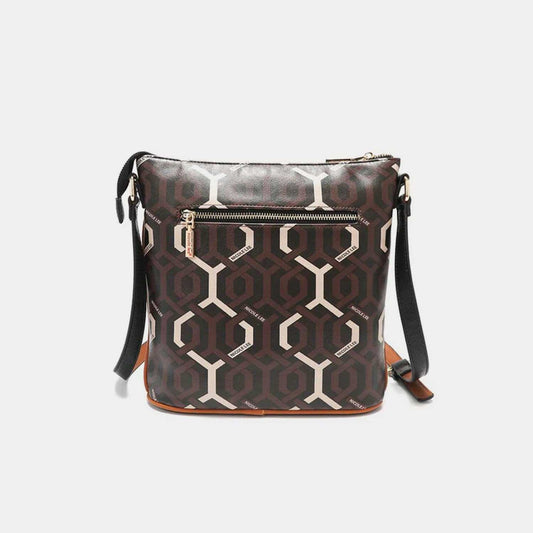 Nicole Lee USA Geometric Pattern Crossbody Bag - Trendsi - Flyclothing LLC