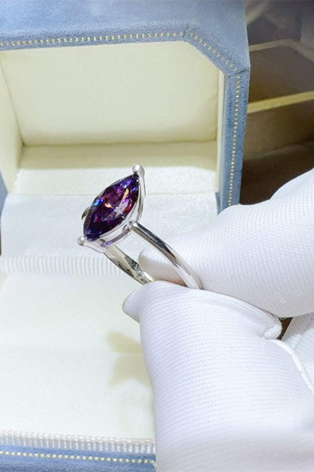 2 Carat Moissanite 925 Sterling Silver Ring - Trendsi - Flyclothing LLC