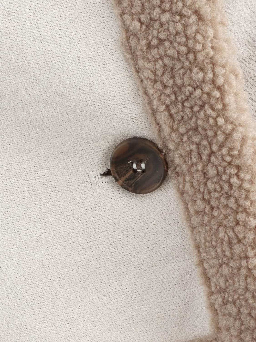 Fuzzy Collared Neck Long Sleeve Jacket - Trendsi - Flyclothing LLC