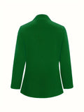 Open Front Long Sleeve Jacket - Trendsi