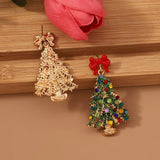 Christmas Tree Earrings with Bow - Trendsi - Flyclothing LLC