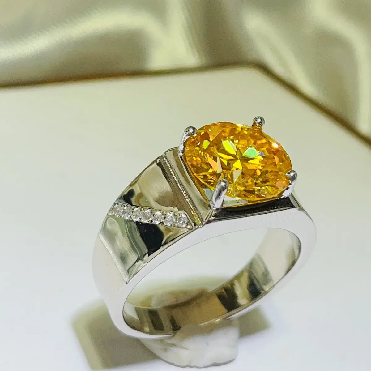 5 Carat Moissanite 925 Sterling Silver Ring - Trendsi - Flyclothing LLC
