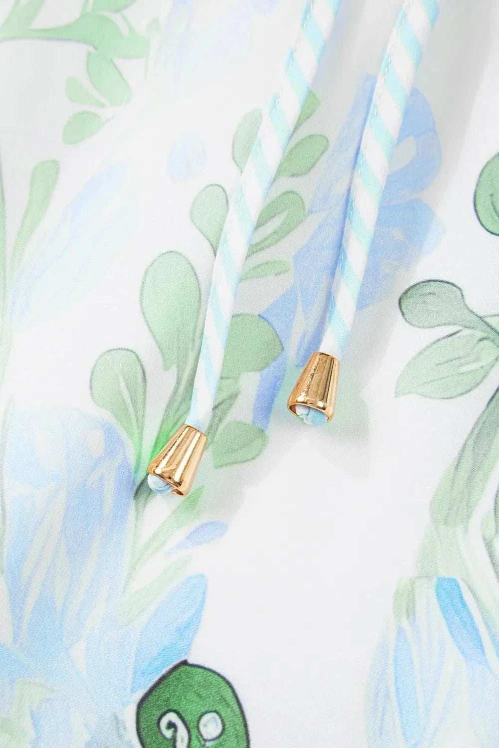 Floral Contrast Edge Layered Short Sleeve Mini Dress - Trendsi - Flyclothing LLC