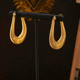 Titanium Steel U Shape Earrings - Trendsi - Flyclothing LLC