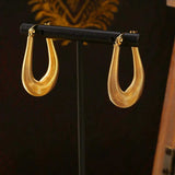Titanium Steel U Shape Earrings - Trendsi - Flyclothing LLC