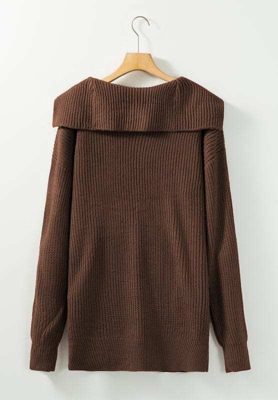 Button Down Collared Neck Cardigan - Trendsi - Flyclothing LLC