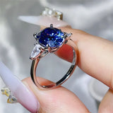 3 Carat Moissanite 925 Sterling Silver Ring - Trendsi - Flyclothing LLC