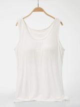 Scoop Neck Wide Strap Tank - Trendsi - Flyclothing LLC
