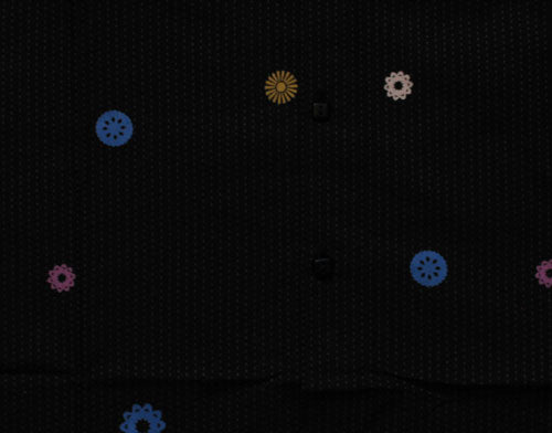 Positano Navy Dot Shirt (CLOSE)